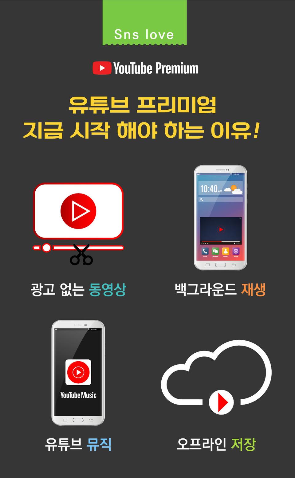 유튜브 프리미엄 12개월 이용