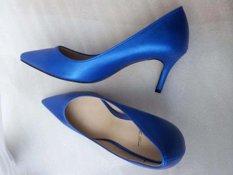 코발트 블루 정장구두