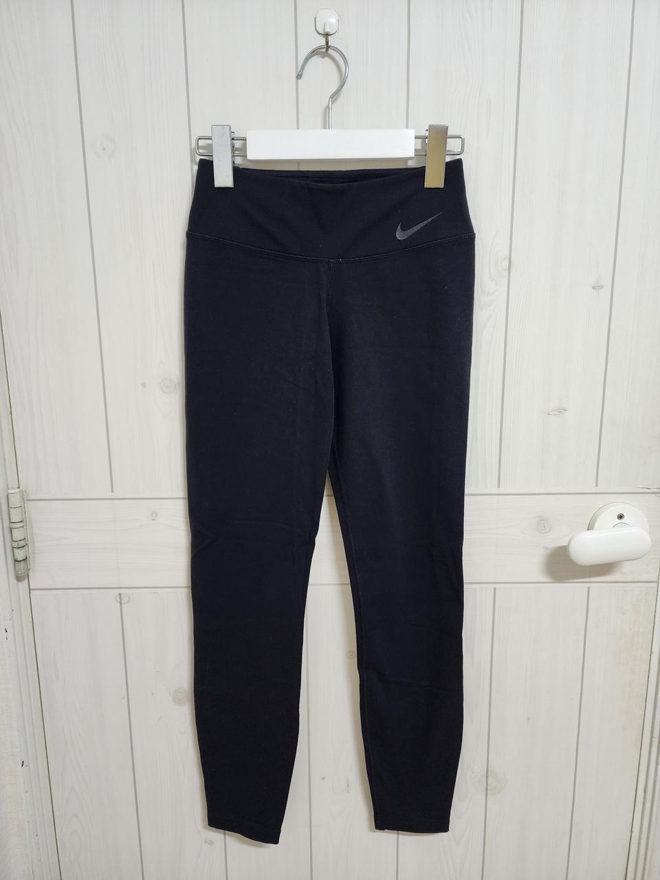 여성 나이키 블랙 로고 기본 레깅스 XS