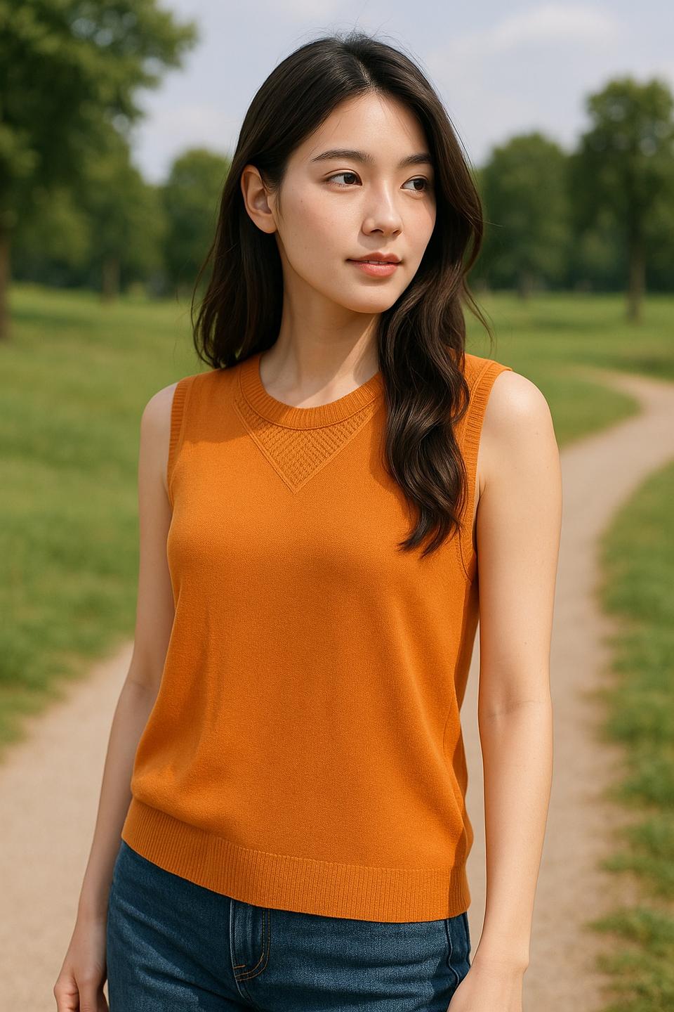 빅사이즈 펀칭 여성복 얇은 상의 민소매나시티셔츠 스타일링 팁 다양한 스타