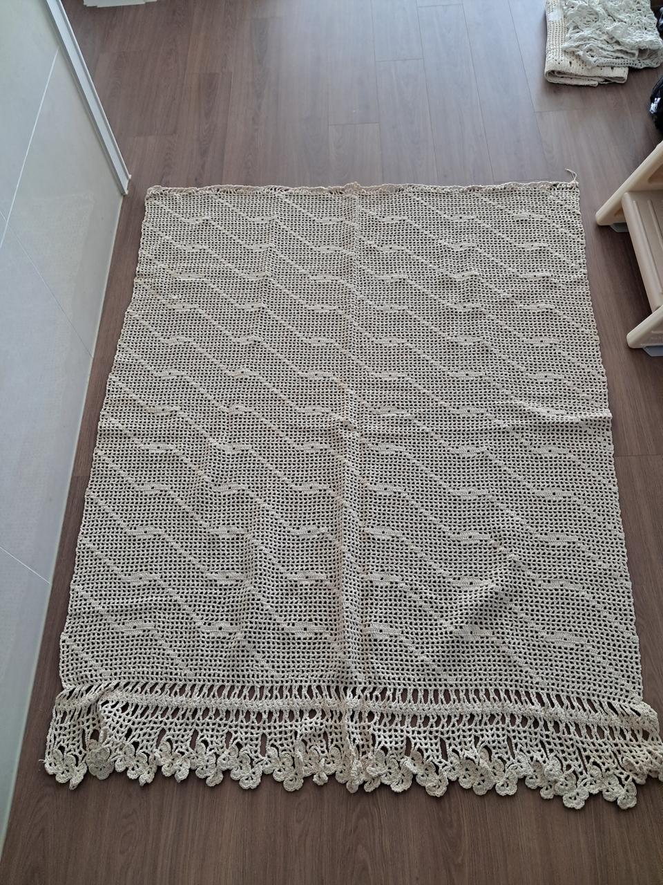 핸드메이드 손뜨개 봉커튼 130*160