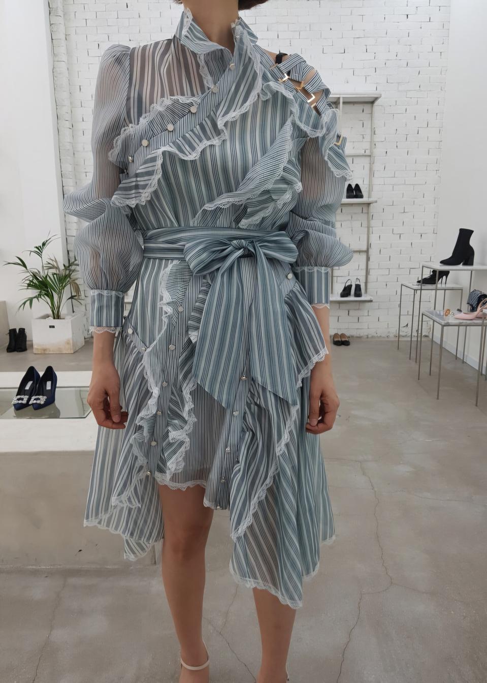 수입 짐머 레이스 프릴 원피스