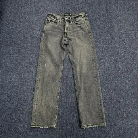 아베크롬비 데님 흑청 바지 일자진 데님팬츠 28