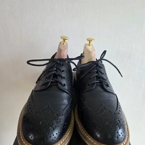 [41]장까를로모렐리 윙팁 더비구두 블랙(1번신음,약265~270)