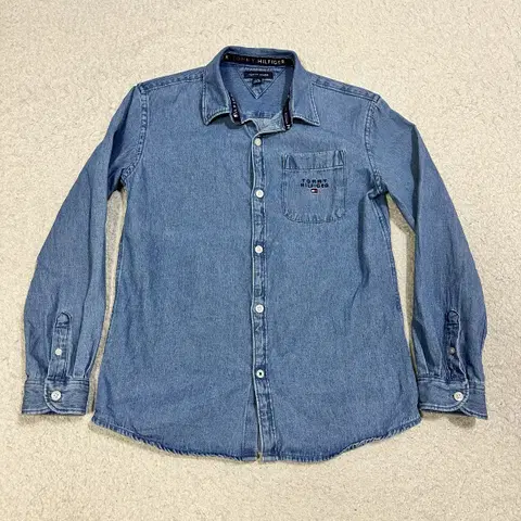 타미힐피거 아동 데님 셔츠 12-14