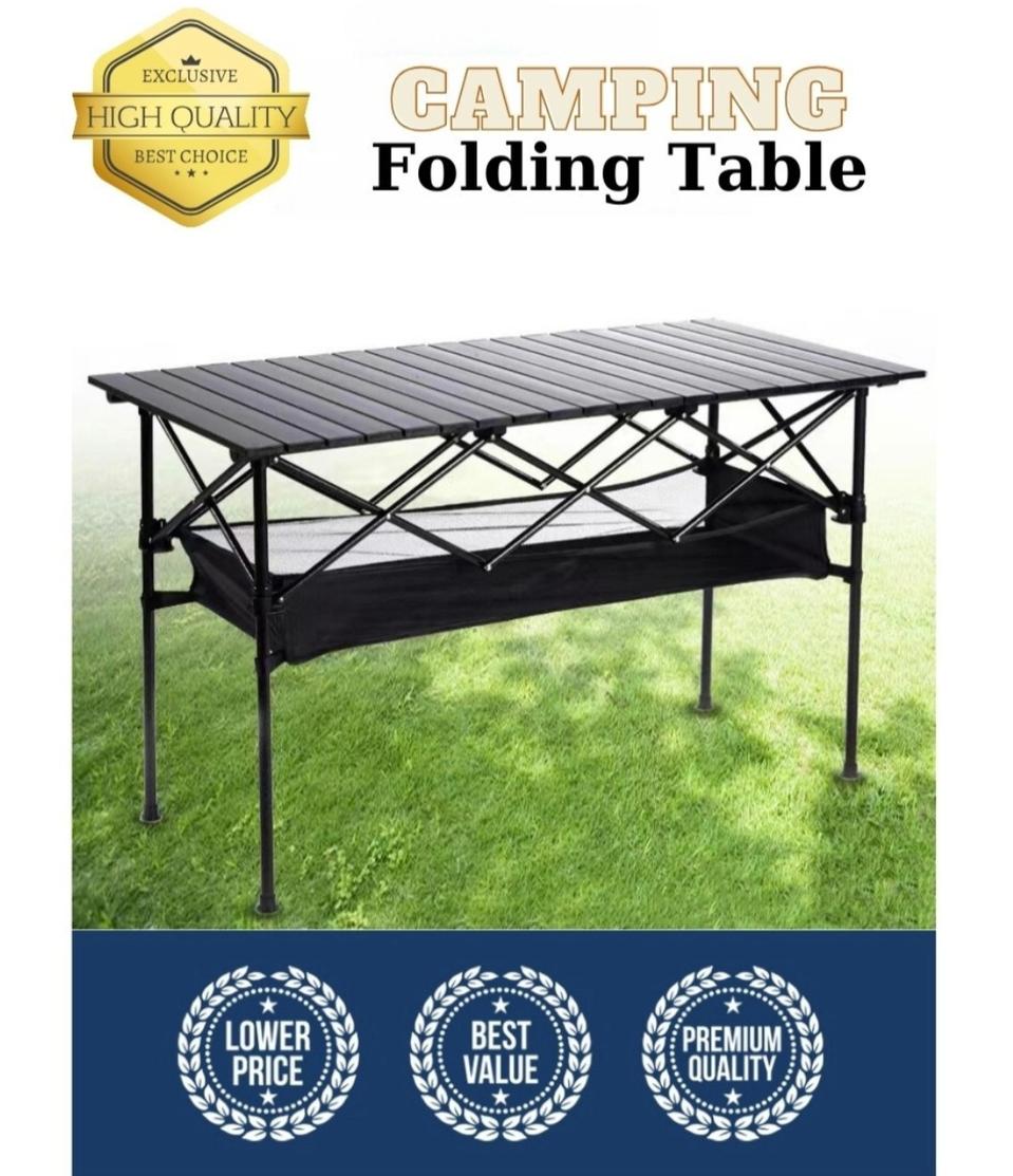 ⛔ 폴딩 캠핑테이블 휴대용 높이조절 기능한 와이드 상판 