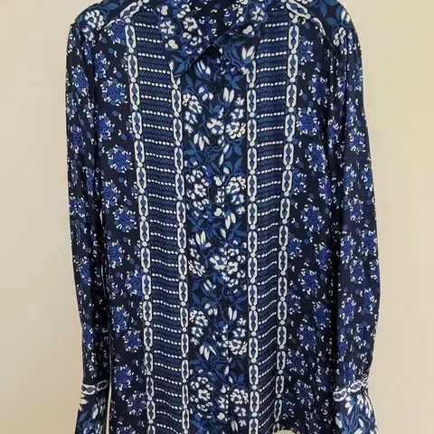 안나수이 실크 패턴 블라우스 55~66사이즈