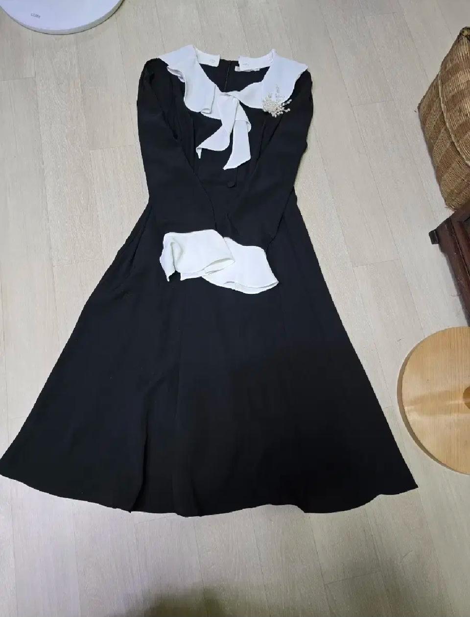 빅사이즈/데이트룩 / 하객룩 /오피스룩/셔링넥/ a라인 원피스