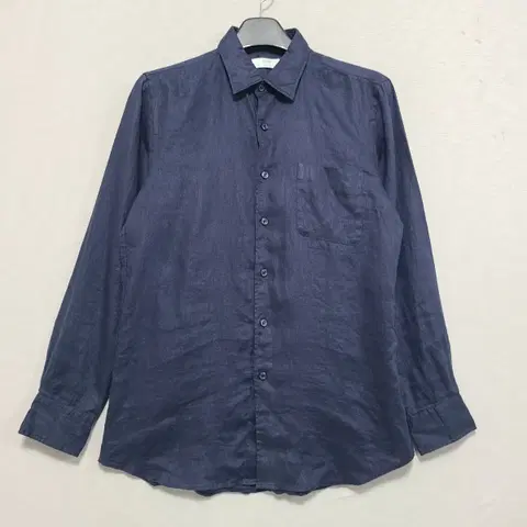 유니클로 네이비 린넨셔츠 남95 ㅡ0529