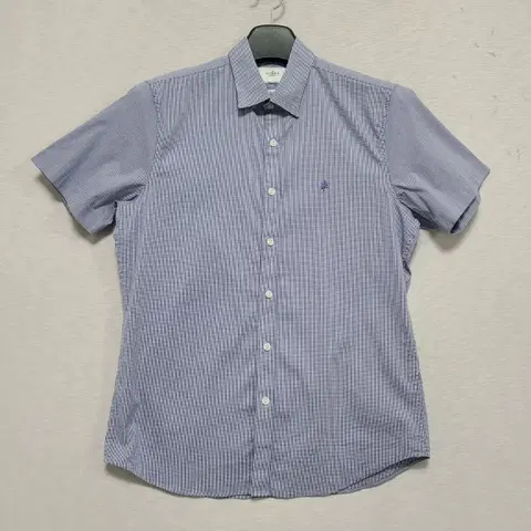 ㅡ올젠 체크 반팔셔츠 남100 ㅡ0526