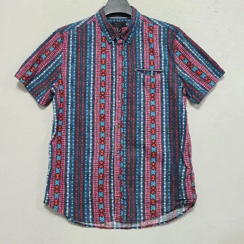 포에버21 패턴 반팔셔츠 남100 ㅡ0527