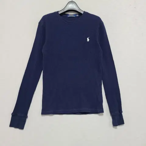 한글텍정품 폴로 네이비 와플 긴팔티 여90 ㅡ0527