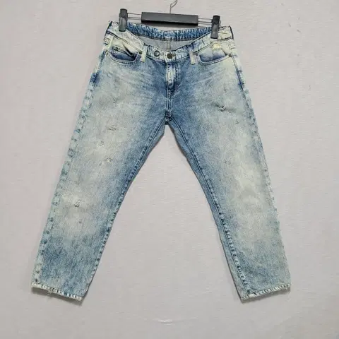 한글텍정품 데님앤서플라이 워싱 데미지진 여 골반핏 28인치 ㅡ0523