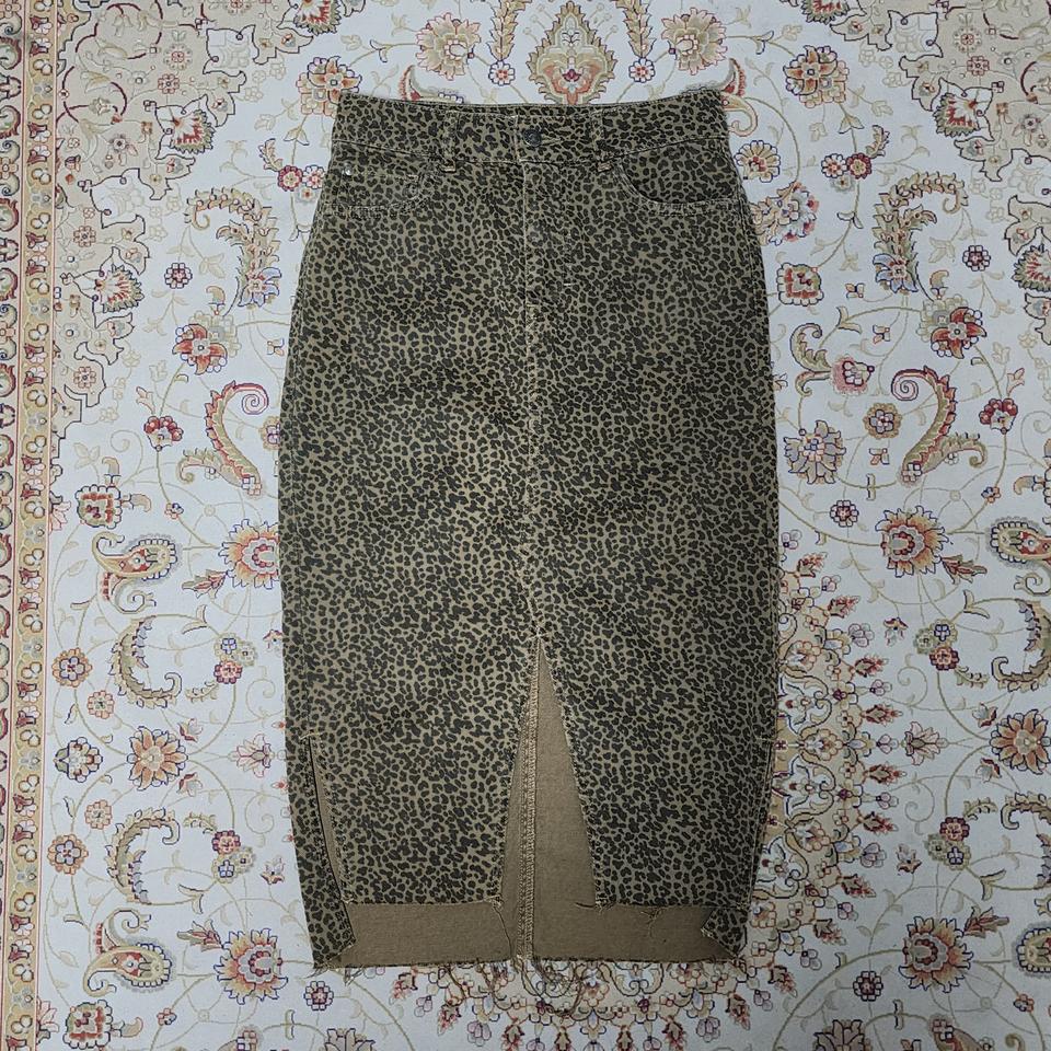 자라 레오파드 데님 미디 스커트24