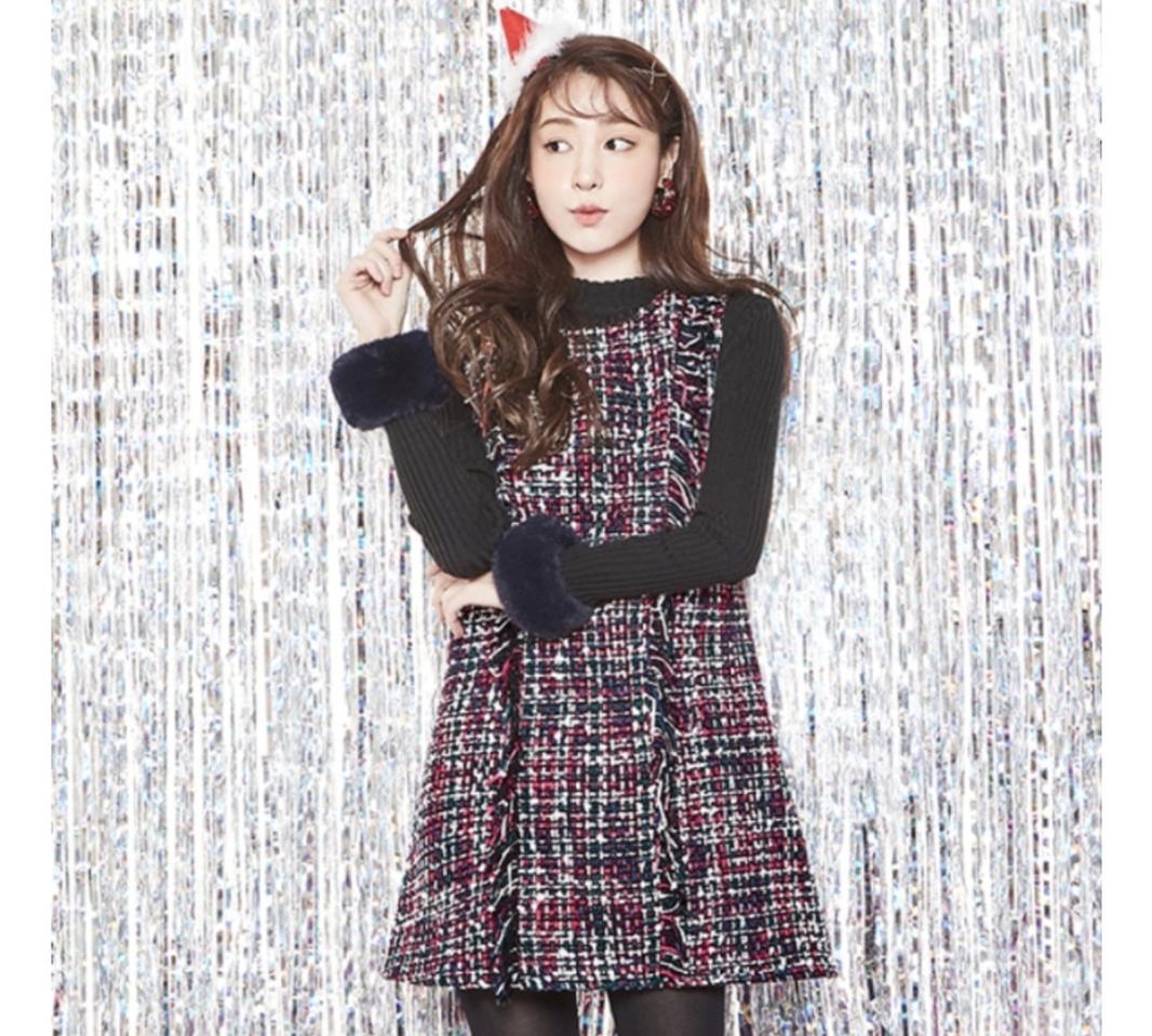 나인 NAIN 트위드 프린지 원피스 사이즈 55