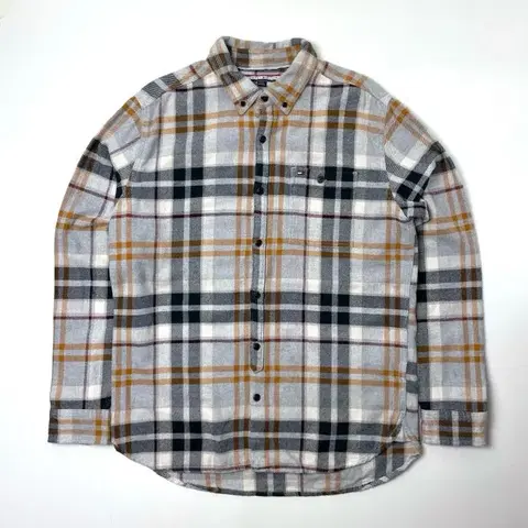 [택포] 타미힐피거 체크 긴팔셔츠 L