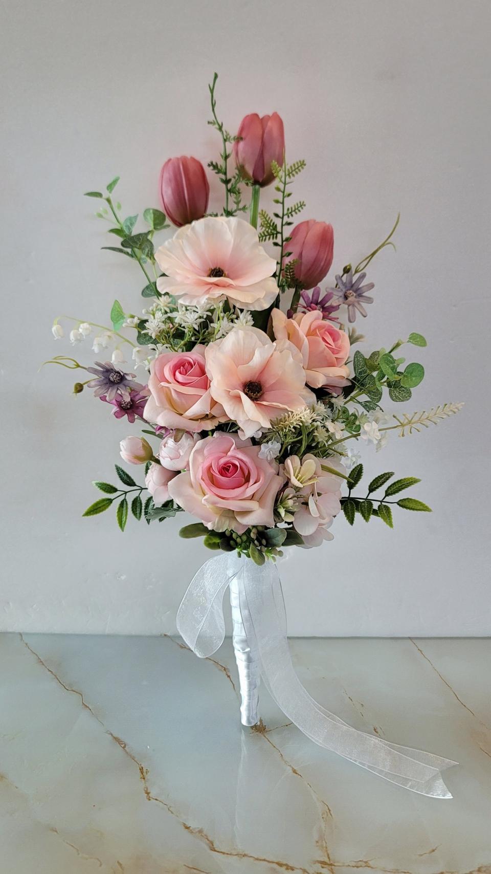 (새상품)고급 조화부케/인테리어소품/조화