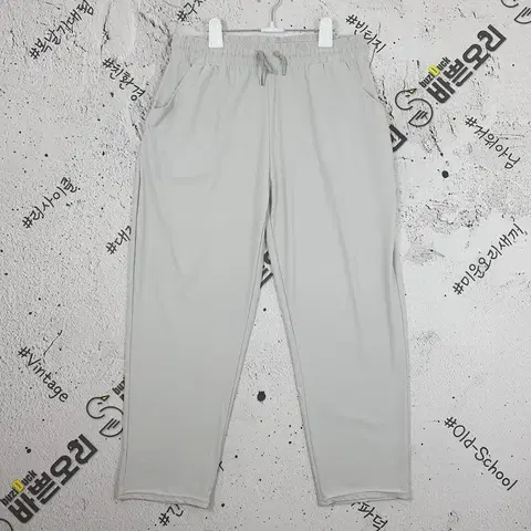 아이스 스판 밴딩 와이드 바지 라이트 그레이 XL 4300005