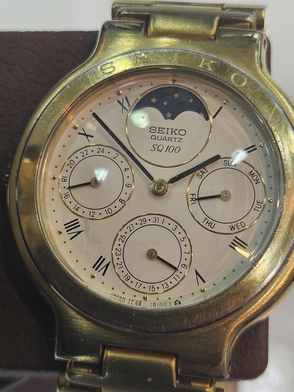 세이코 빈티지 SQ100 문페이즈 시계