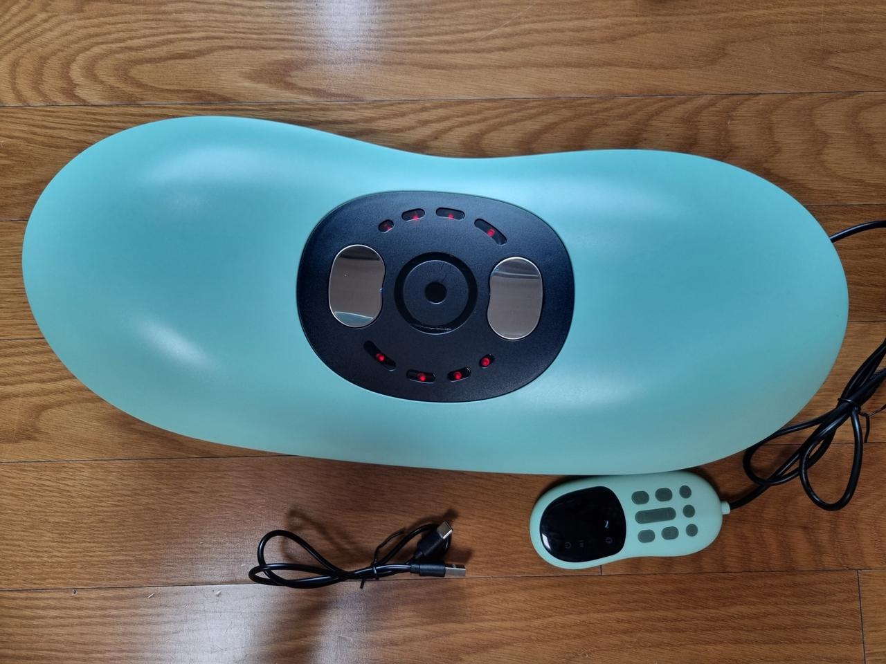 무선 전기 요추 견인 허리 마사지기 물리치료(적외선.온열.진동.좌우롤링)