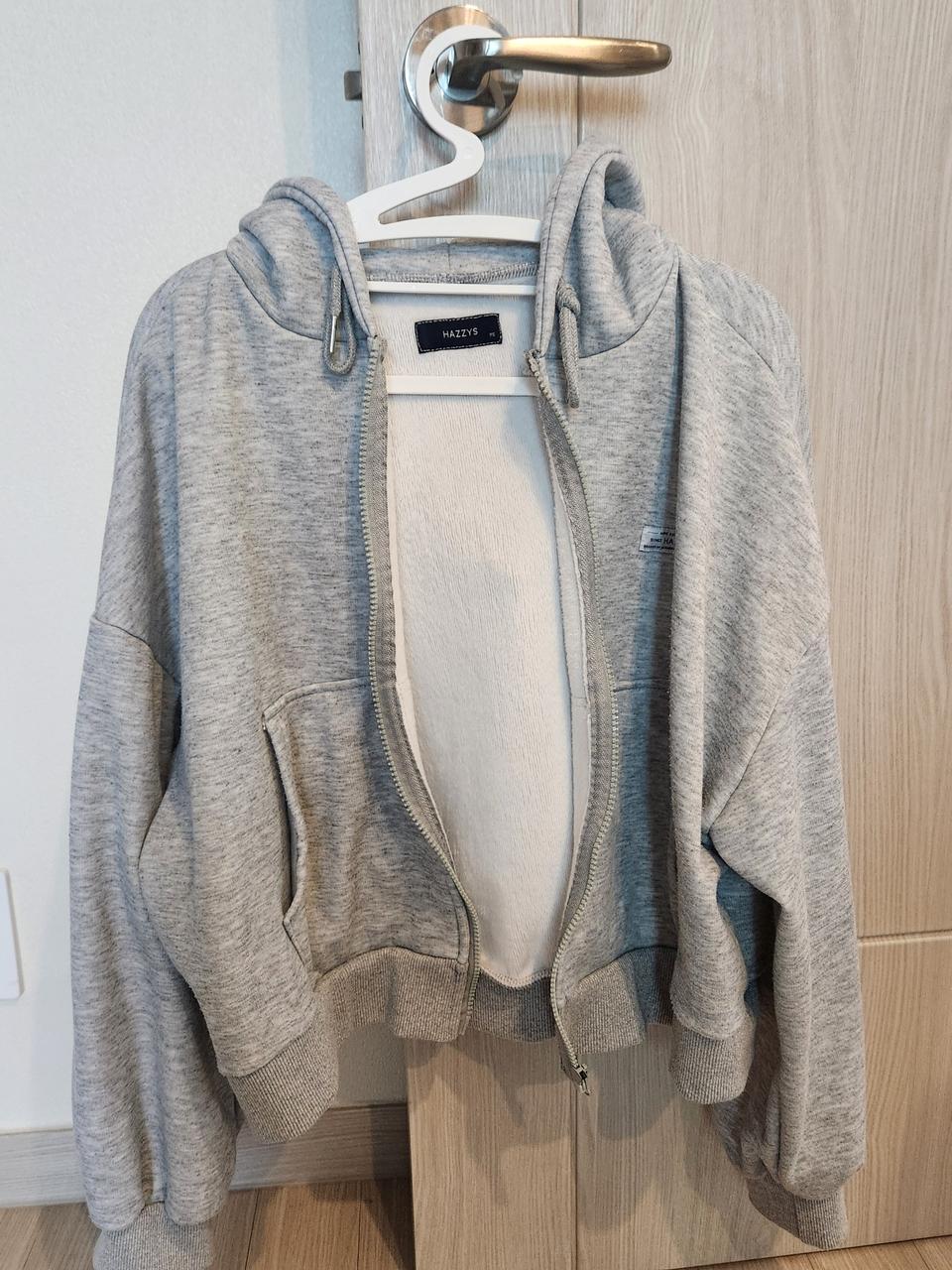 헤지스 후드집업 그레이