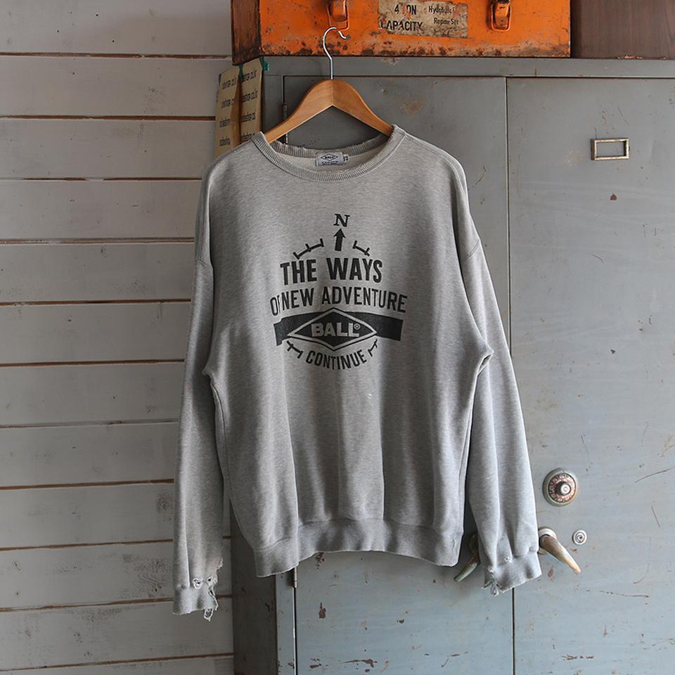 (착용컷) BALL 프린팅 스웻 셔츠 (남성용 103)