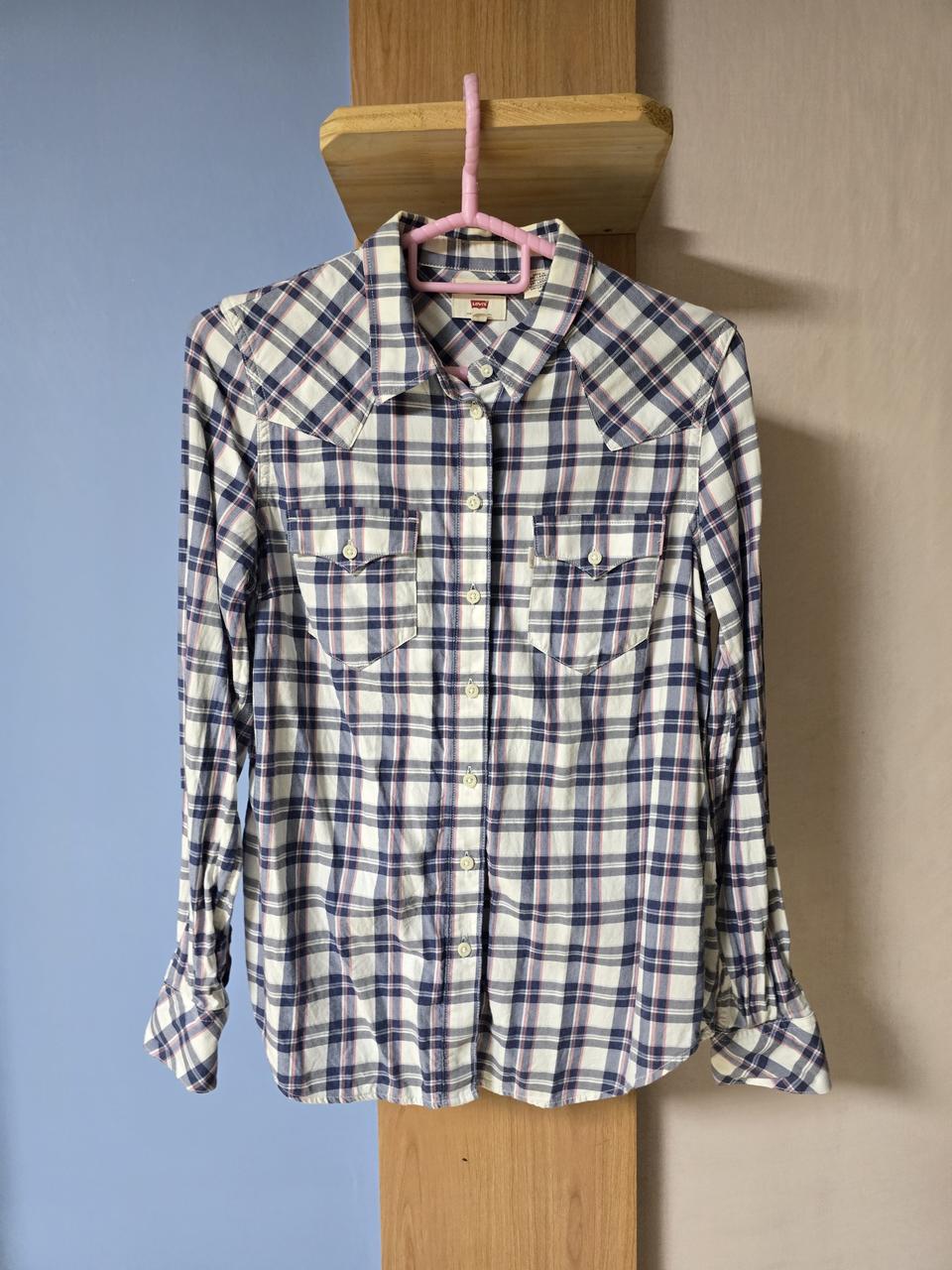 리바이스 체크 셔츠 M