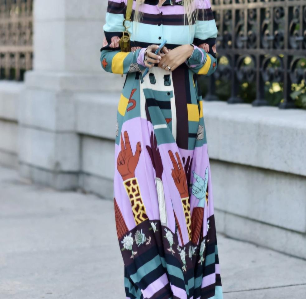 수입 발렌 롱 원피스