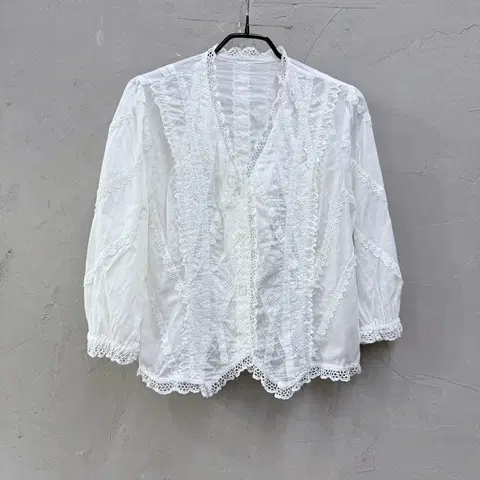 재팬빈티지 레이스 블라우스