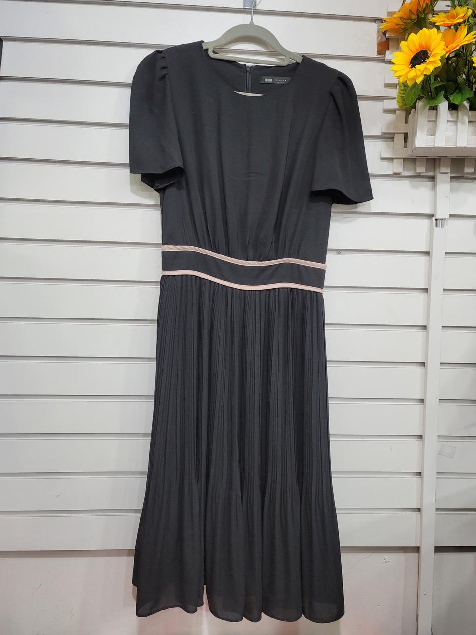 momoca 검정색 플리츠 원피스