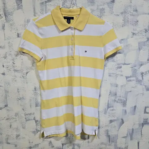 타미힐피거 여성 스프라이트 카라 반팔티 xs