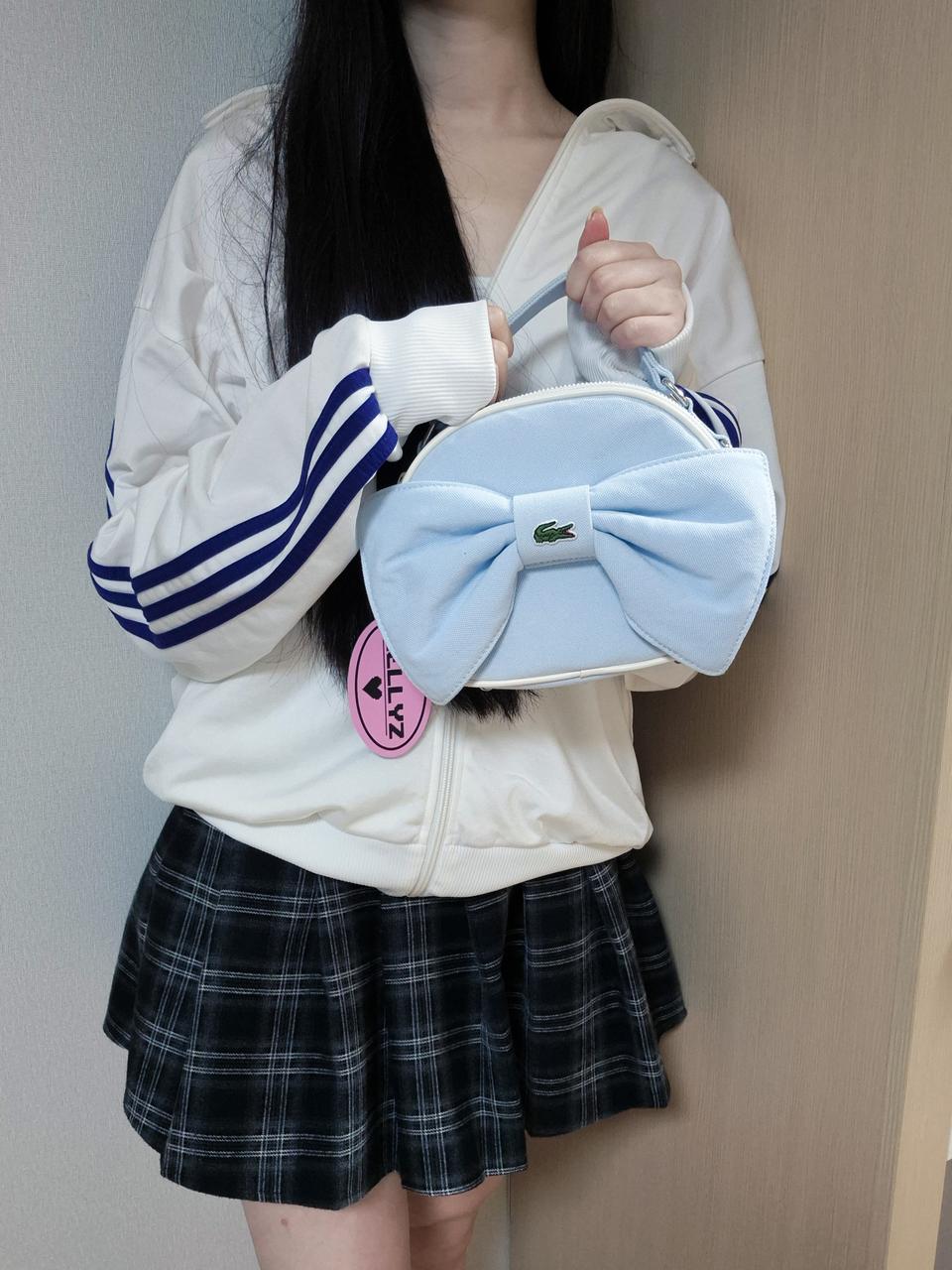 켈리즈 업사이클링 캔디백 라코스테 연하늘색