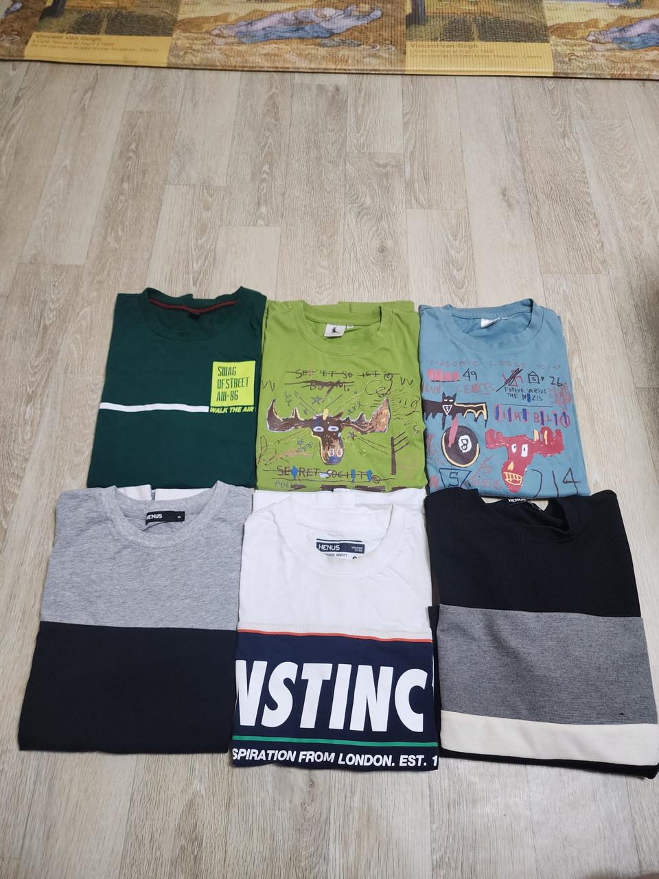 반팔티 6종     95   사이즈   일괄  2만냥