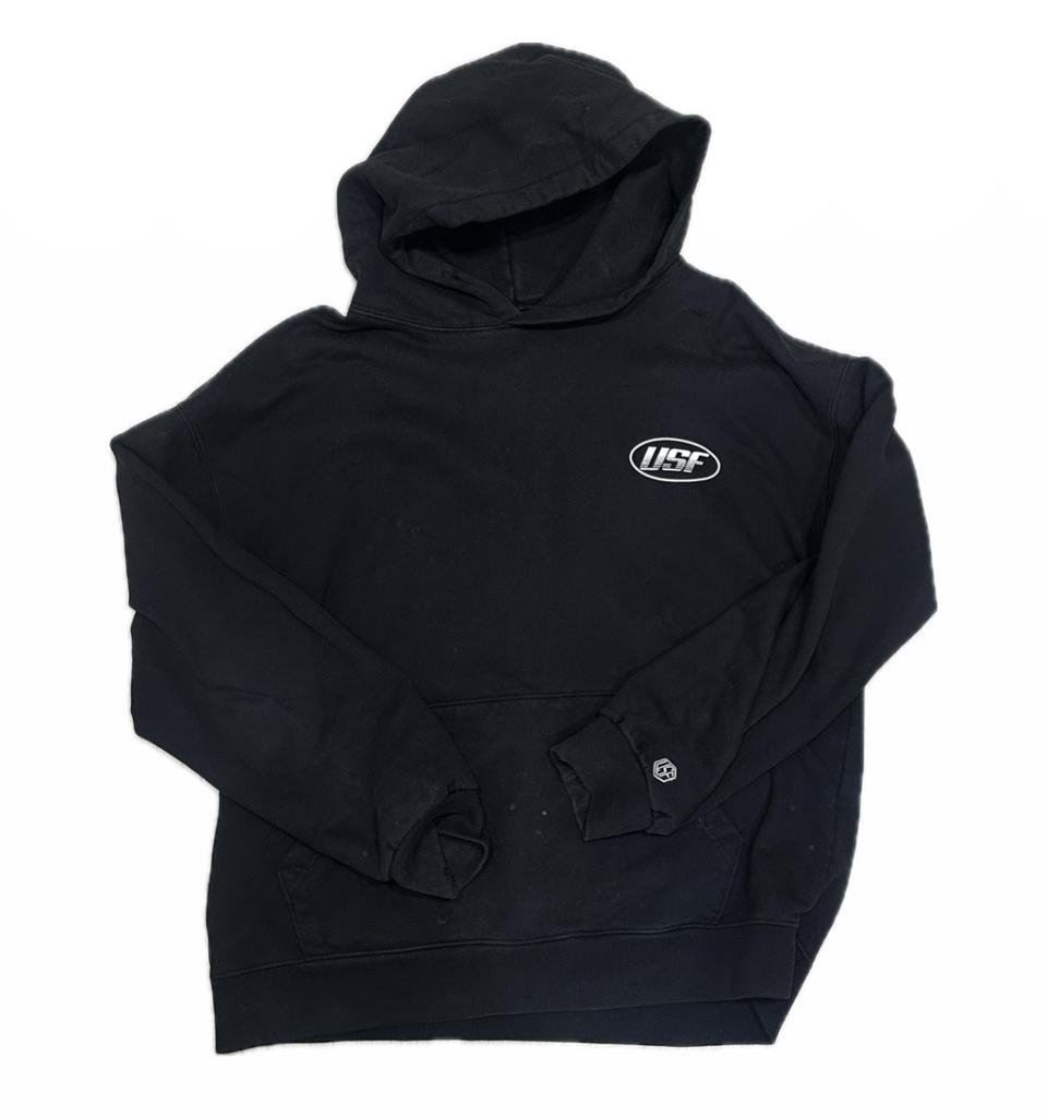 USF 로고 블랙 후드티