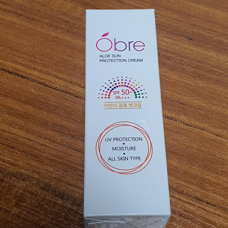오브레 알로에 선 프로텍션 크림 새상품