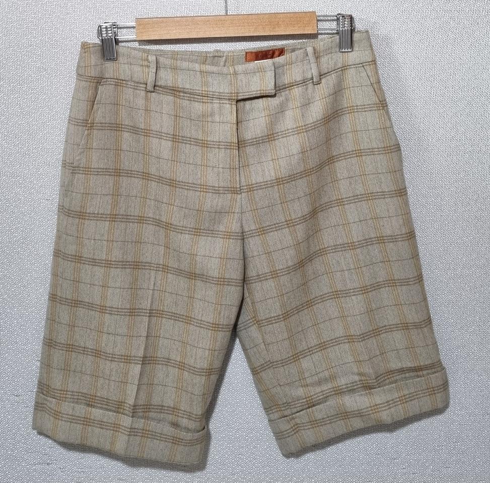 (26-27) 시스템 브라운 체크 반바지 