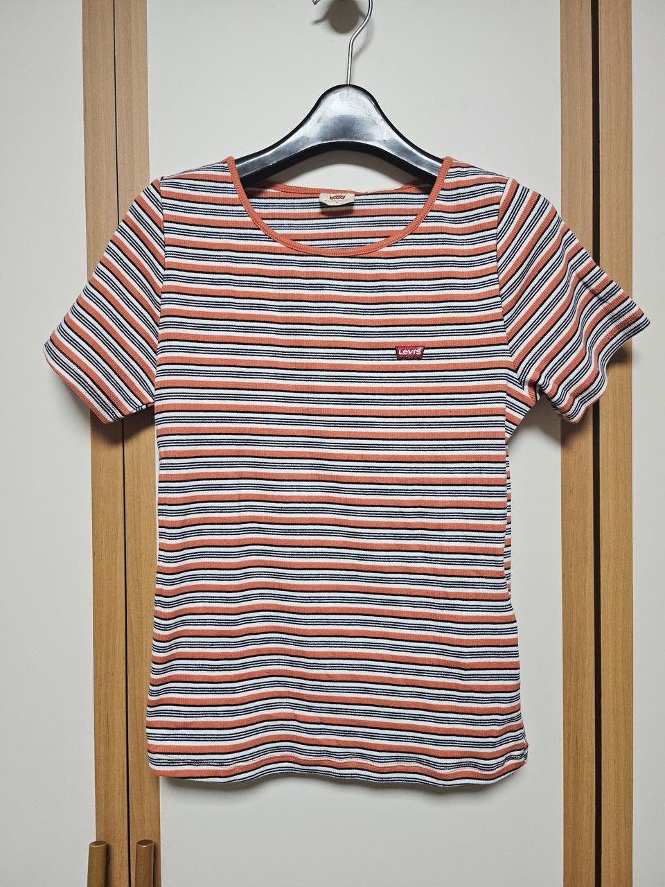 새상품 리바이스 스트라이프 반팔 티 m
