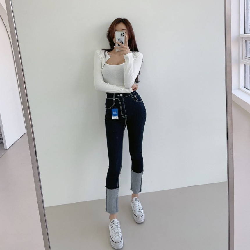 [먼로] 684 생지 롤업진 m