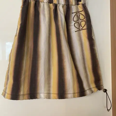 기준 kijun 타이다이 미디 나일론 스트링 스트랩 유니크 스커트 치마