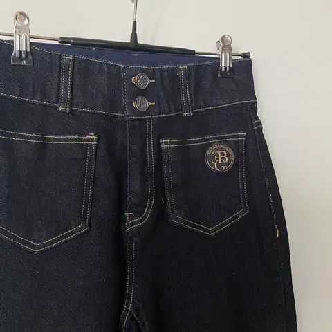 에고이스트 하이웨스트 데님 패치 팬츠 청바지 타임마인미샤랑방스타일 바지