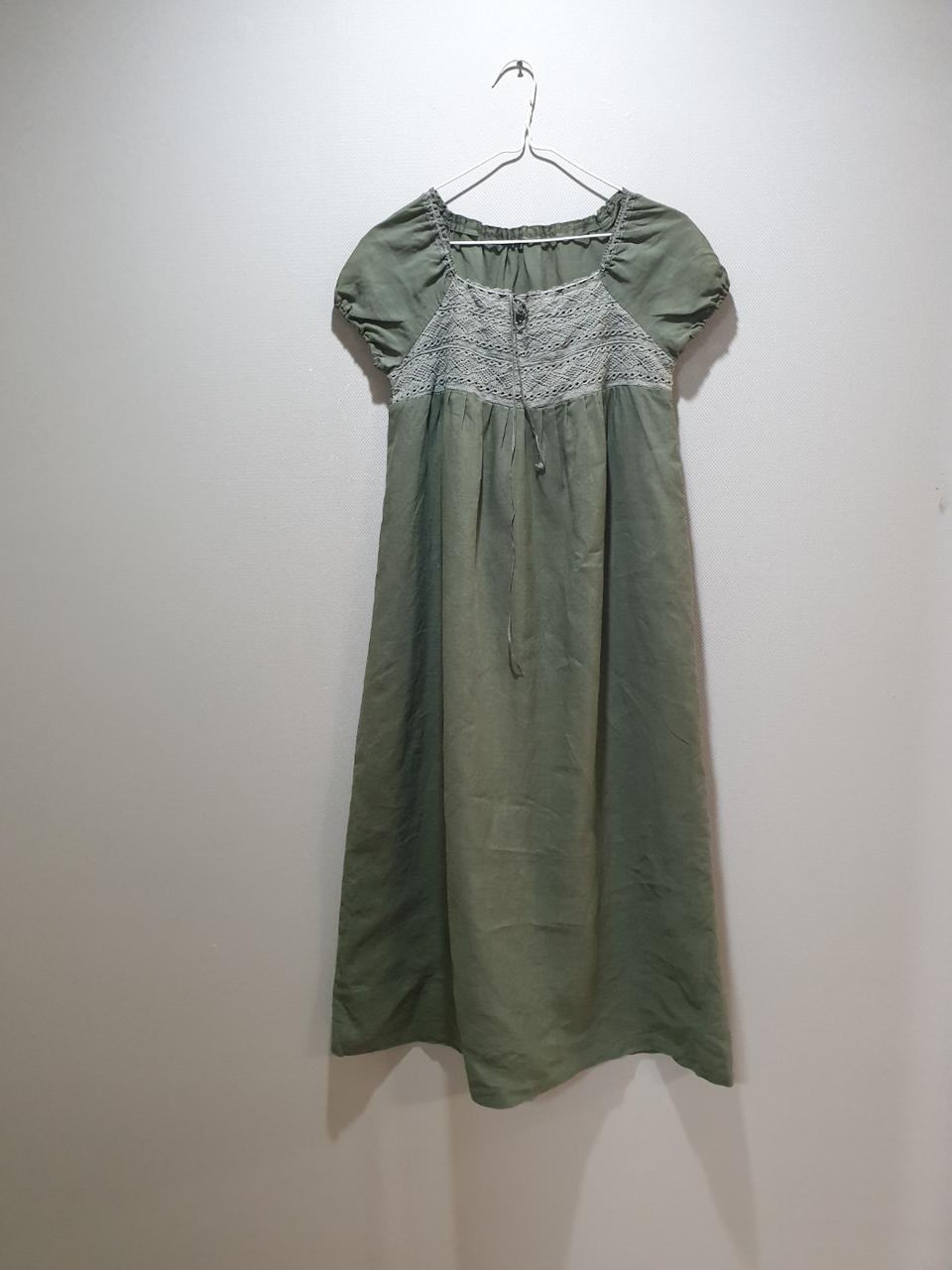 마 린넨 롱 원피스 55