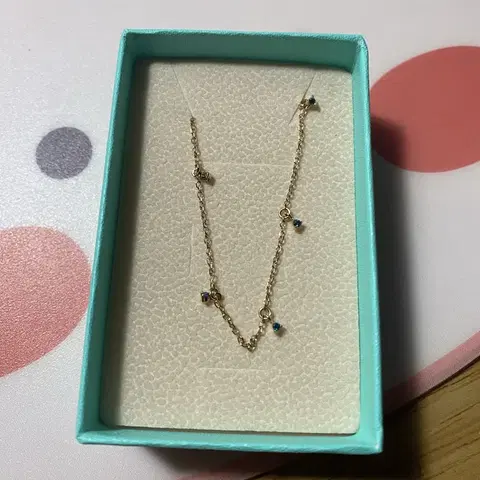 18k 에메랄드 유니크 큐빅 드롭 목걸이 43cm 로즈골드