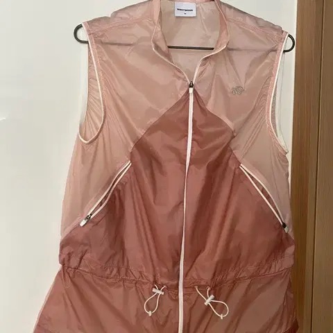 웨스트우드 인디핑크 나일론 윈드러너 베스트 조끼 스트링 90