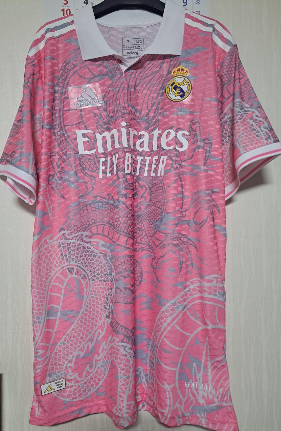 2XL/105)24-25 레알 마드리드 드래곤 에디션 어센틱 유니폼