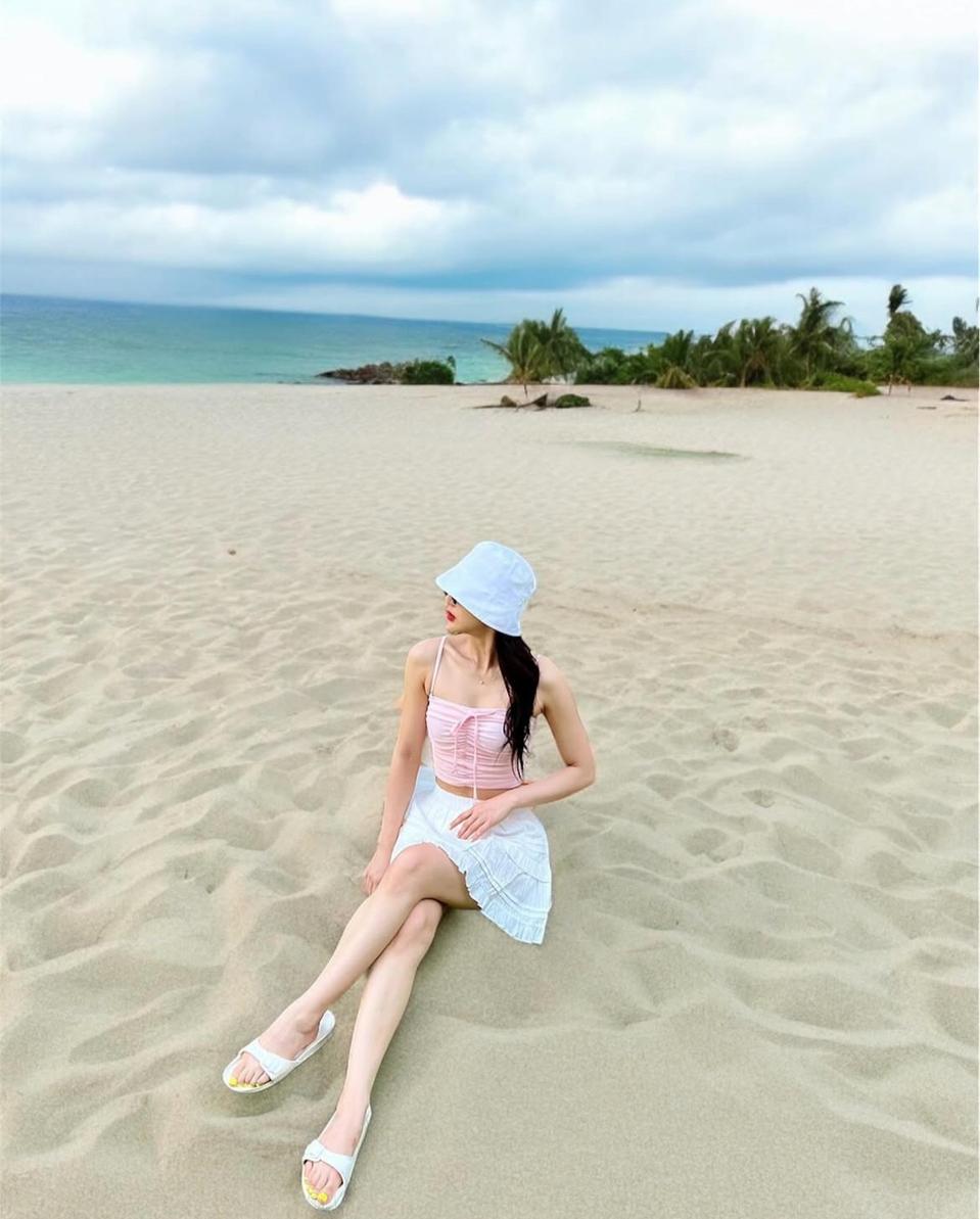 [세일 2만원] 핑크 비키니 셔링 수영복 리본 폴웨어 폴댄스