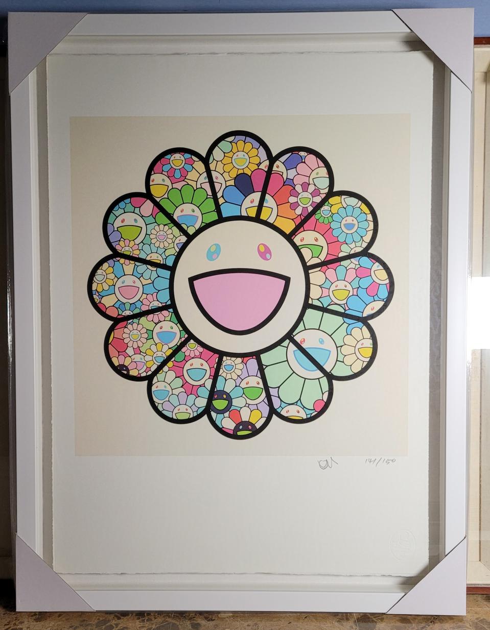 무라카미 다카시 그림액자 판화 에디션