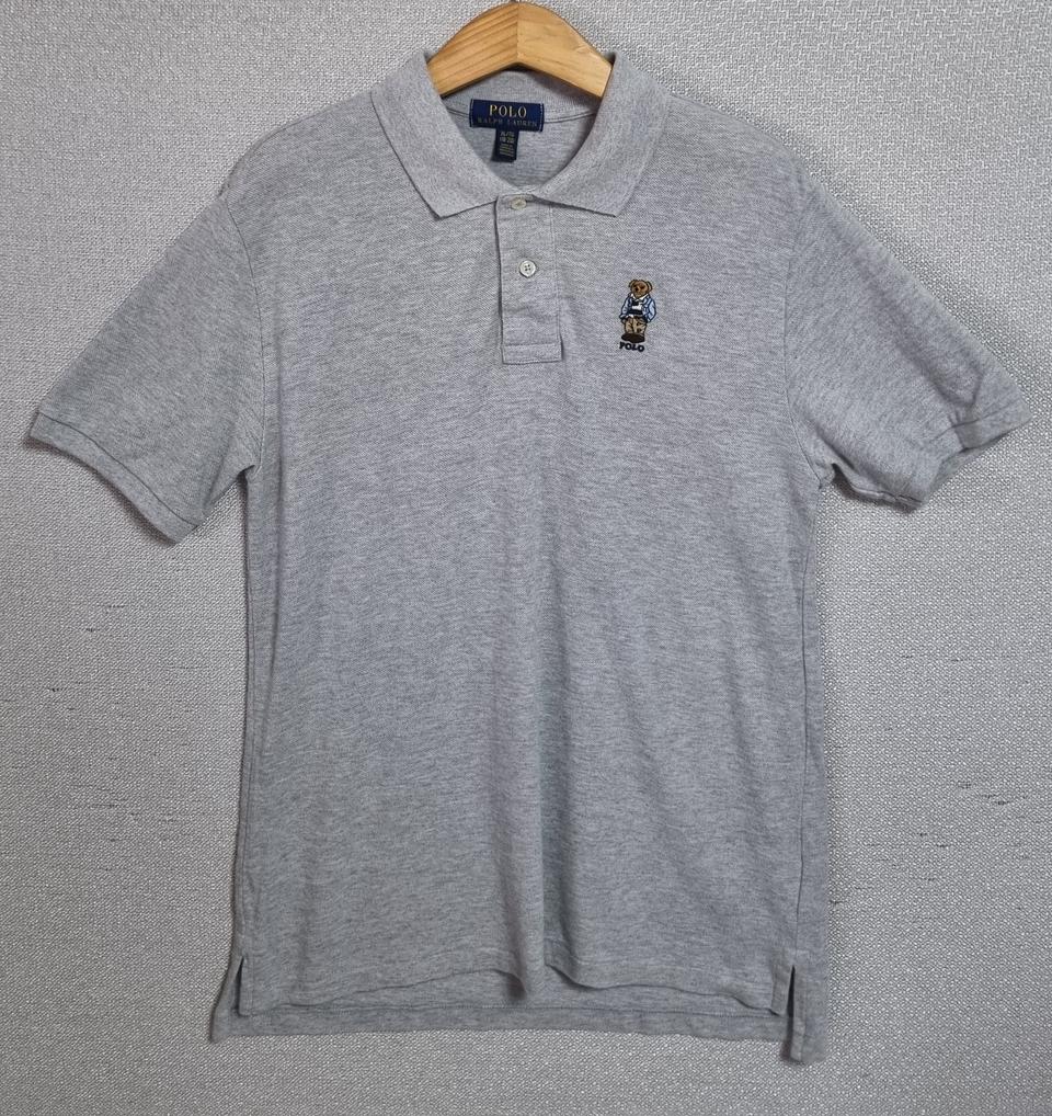 실측 S (55) 폴로랄프로렌 베어 그레이 PK 반팔티 