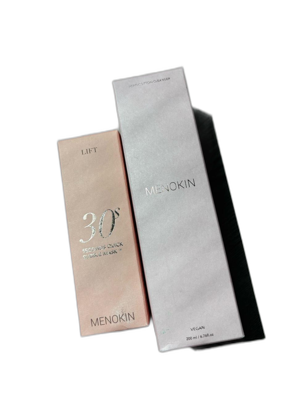 메노킨 30초 버블 마스크+펩티코튼 클렌저 새상품 일괄