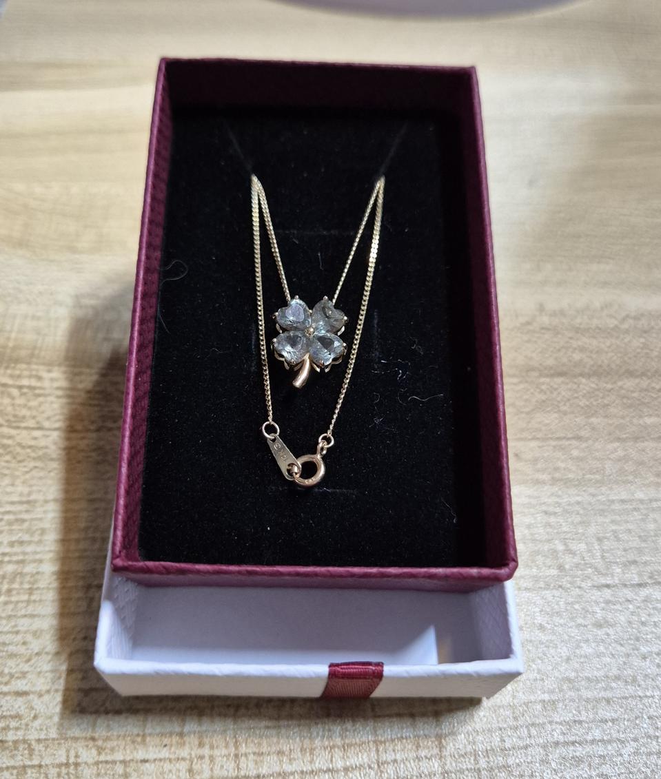 14k클로버 목걸이