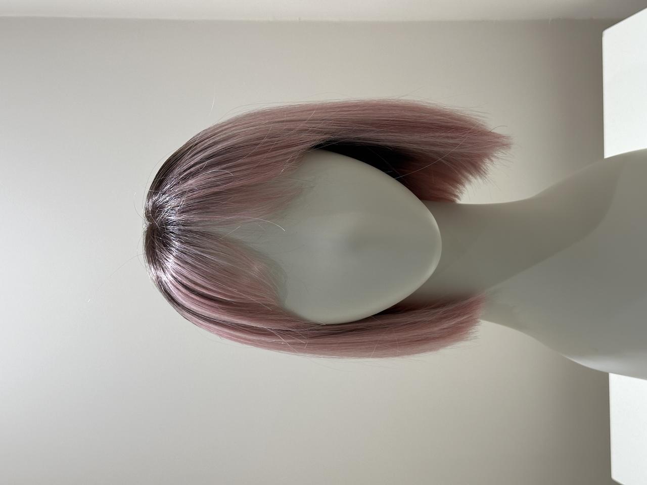 연핑크 단발컷 통가발